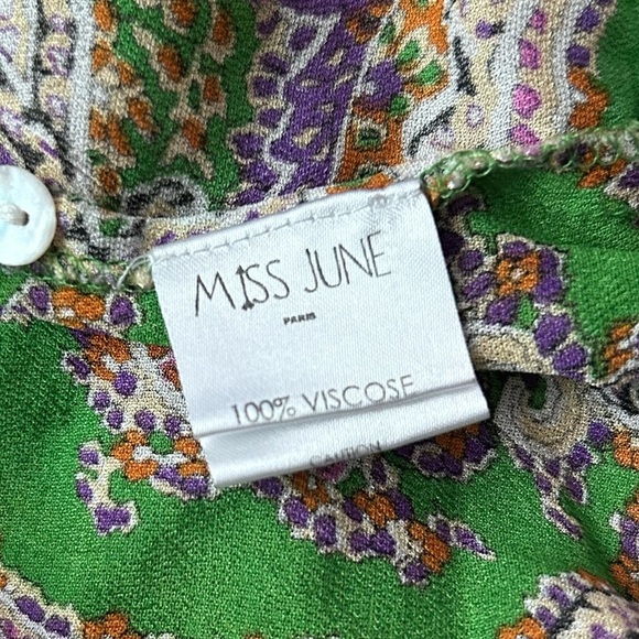 Miss June Cold Shoulder Embroidered Sequin Floral Print Mini Dress in Meadow OS - Picture 14 of 16